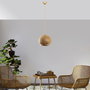 Opviq Lámpara de araña de yute Nest - Gold, Brown